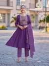 Vaari Vol 1 By Passion Tree Mal Chanderi Bulk Umbrella Cut Kurtis Orders In India